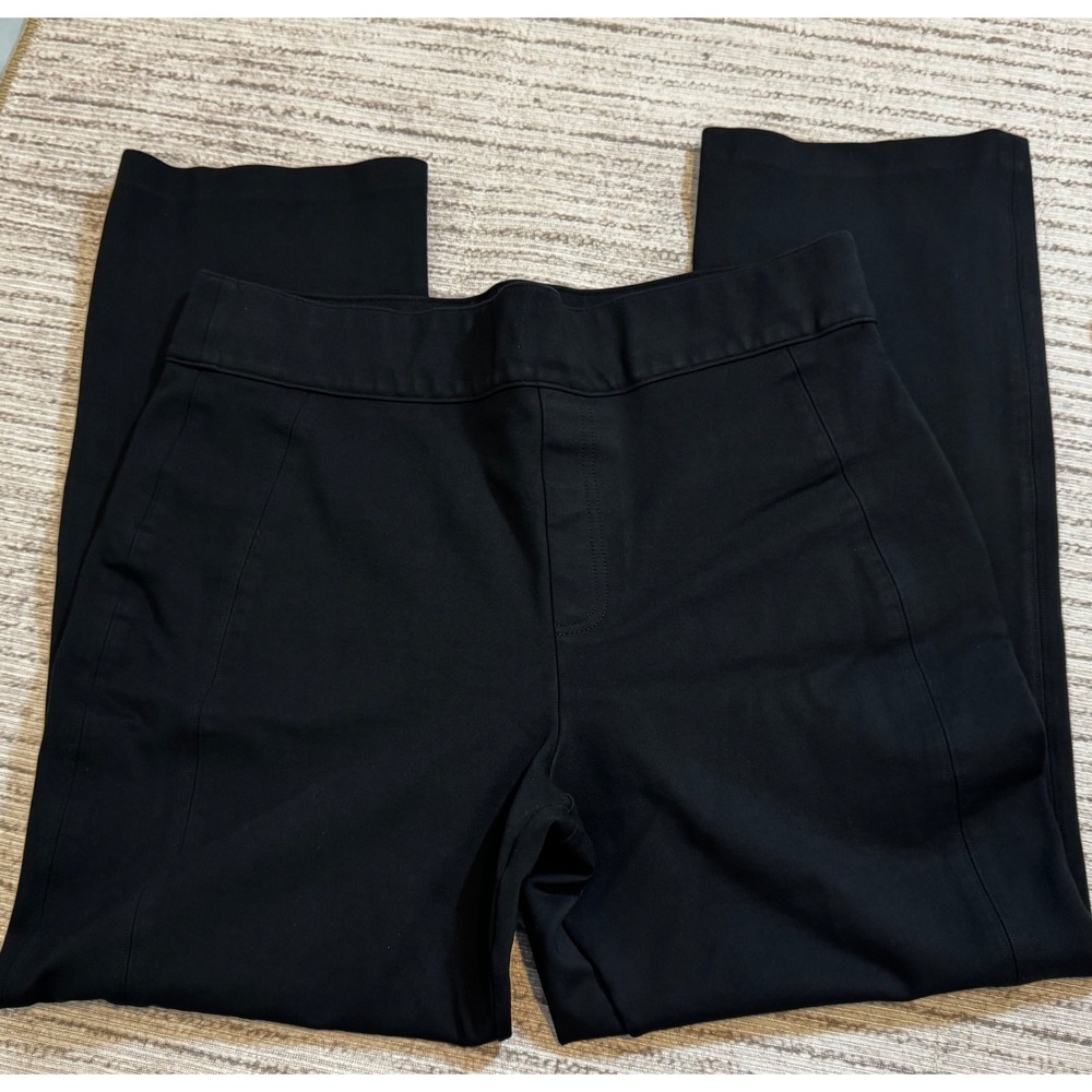 Spanx The Perfect Pant Black Straight Leg Pull On Trousers Womens 1X